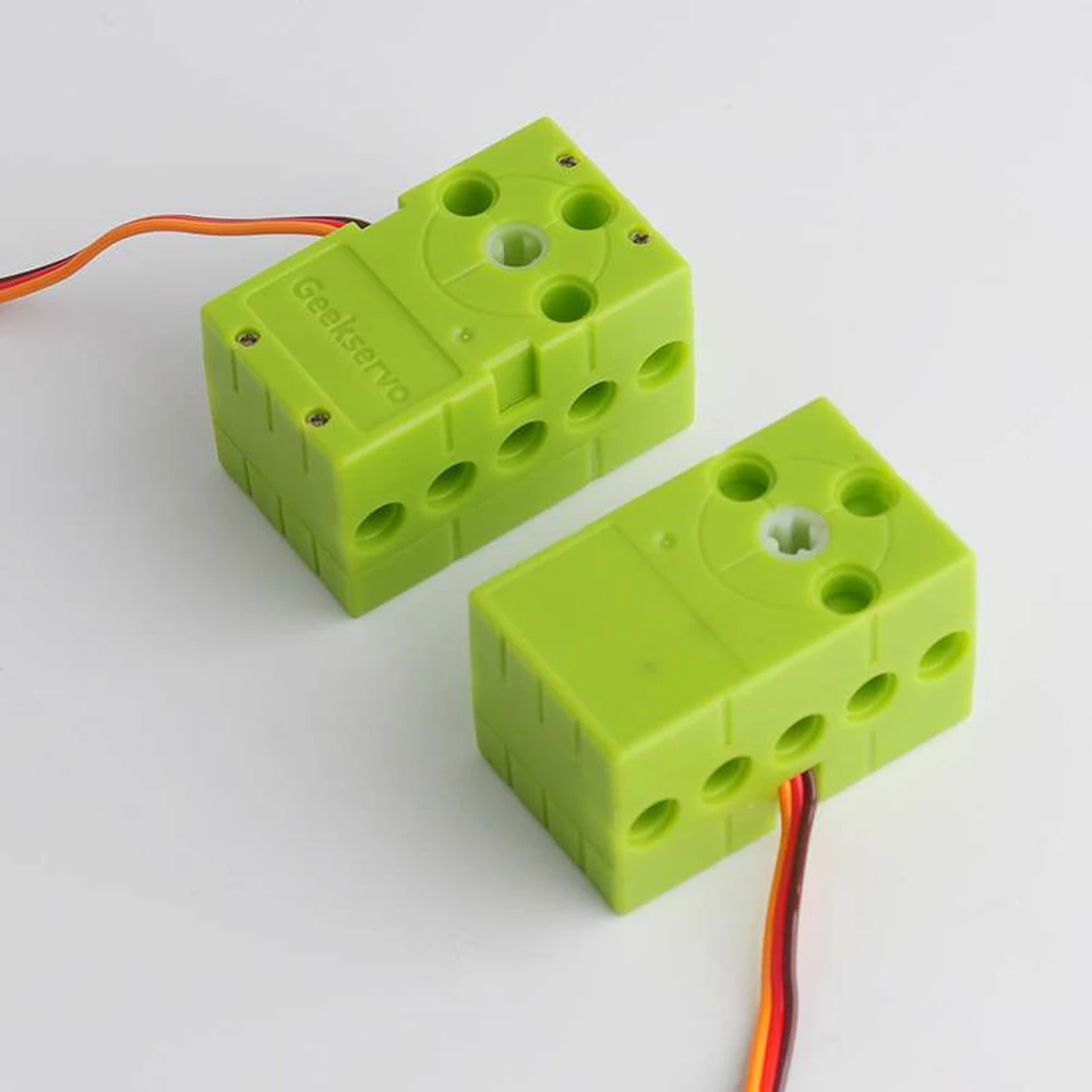 0.7kg Geekservo 360 Degree Continuous Rotation Servo Forward Reverse Green 4.8V-6V PWM Control Compatible With legoeds Microbit