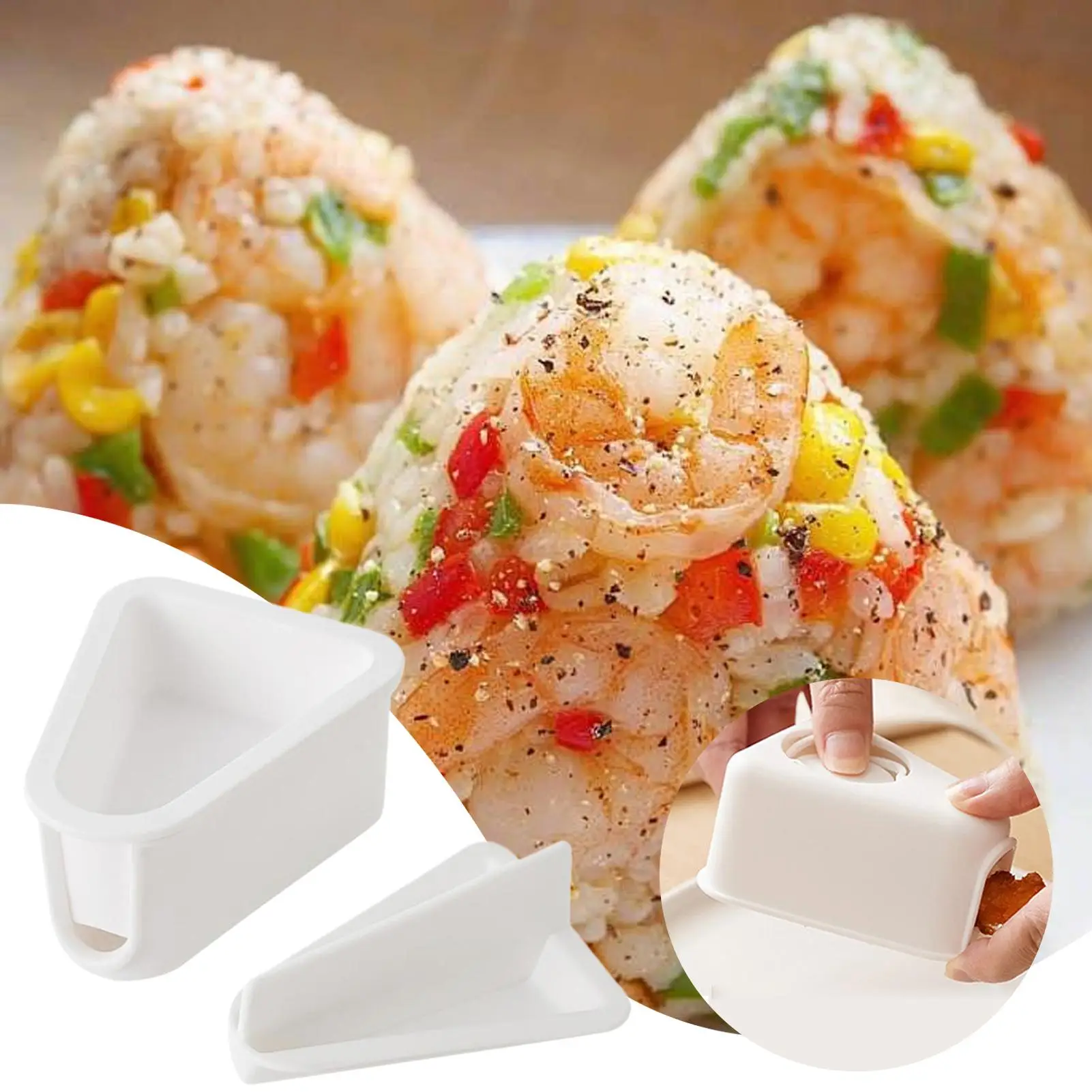 Rice Baller Japanese Portable Kitchen Tools Reusable Rice Ball Press Mold For Kids Boys Girls Meal Prep Home Lunch Cooking