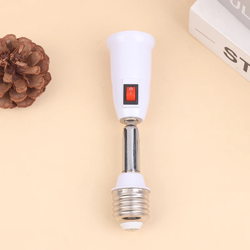 E27 to E27 LED Lamp Holder With Switch Flexible Extension Adapter Socket Light Bulb Converter Wall Base Holder Home Lighting