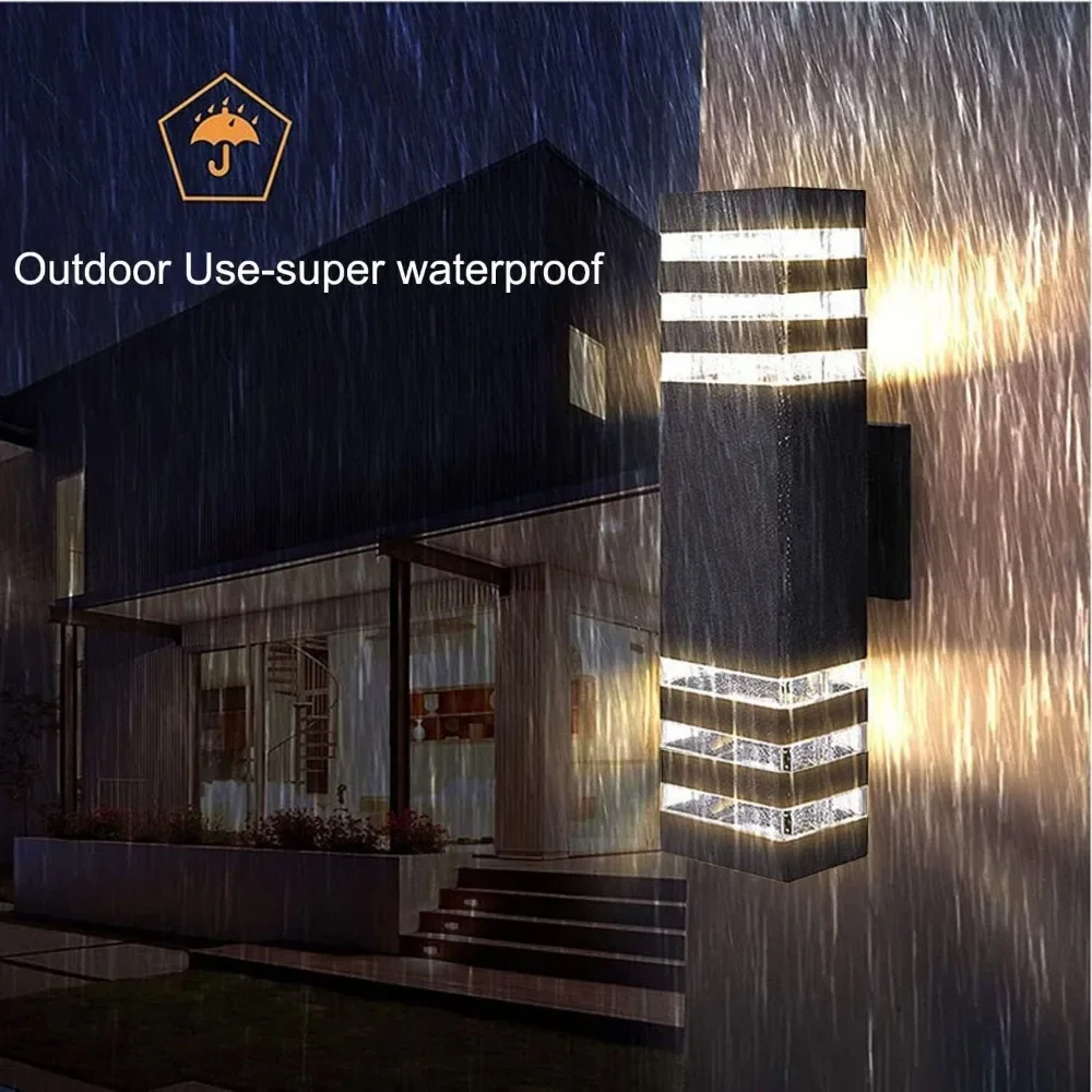 Imagem -02 - Outdoor Led up And Down Wall Lights Corpo de Alumínio 18w 4000k Dia Luzes de Parede Exterior 1800lm 4pack 15