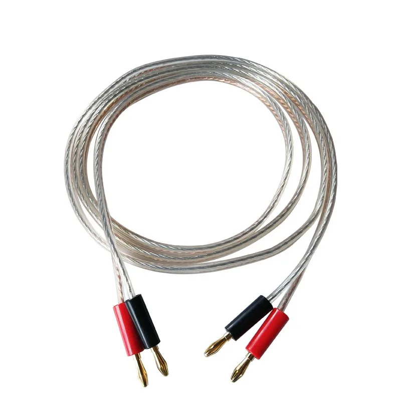 For Professional Audio Cable Pure Copper Gold and Silver Audiophile Speaker Audio Cable Connect Speaker Cable