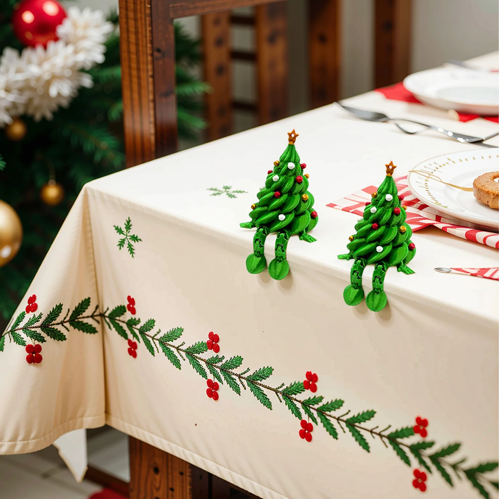 شعبية فريدة من نوعها 3D مطبوعة شجرة عيد الميلاد سطح المكتب الديكور مرنة الإجهاد المخلص مكتب زخرفة مناسبة ل هدية عيد