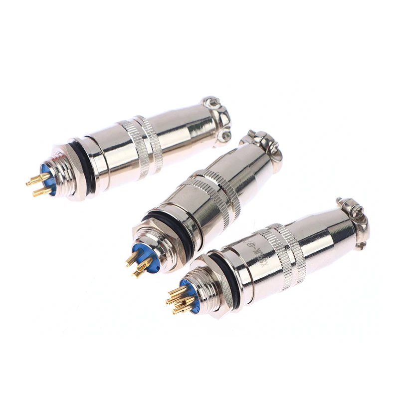 1 Set Electrical Mini XLR Aviation Plug XS9 XS10 2Pin 3Pin 4Pin 5Pin 9MM/10MM Self Locking Aviation Socket Connector