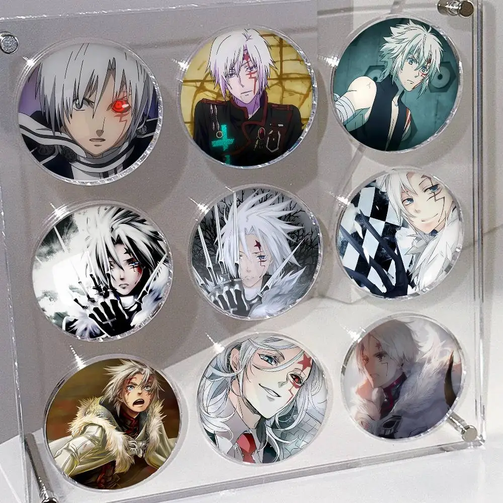 1pc Anime D.Gray-man Allen Walker Cartoon Style Badge Brooches On Backpack Decoration Round Enamel Pins For Accessorys