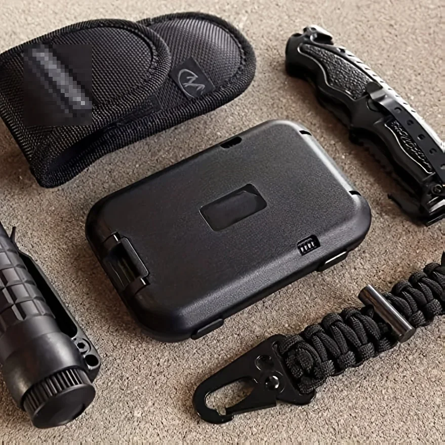 Metall-ID-Bankkarten-Etui mit RFID-Blockierung, Minimalistisches Ultra-Dünnes Aluminium-Clip-Portemonnaie für Herren – Detail 3