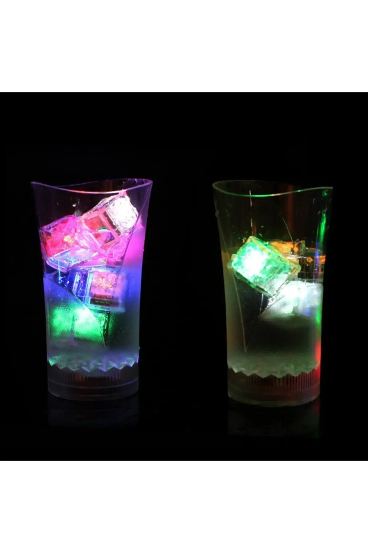 Led Es Batu Bercahaya Berwarna Es 2 Buah Bergaya Berguna Mencolok Megah Dekoratif 2022 Model Tren