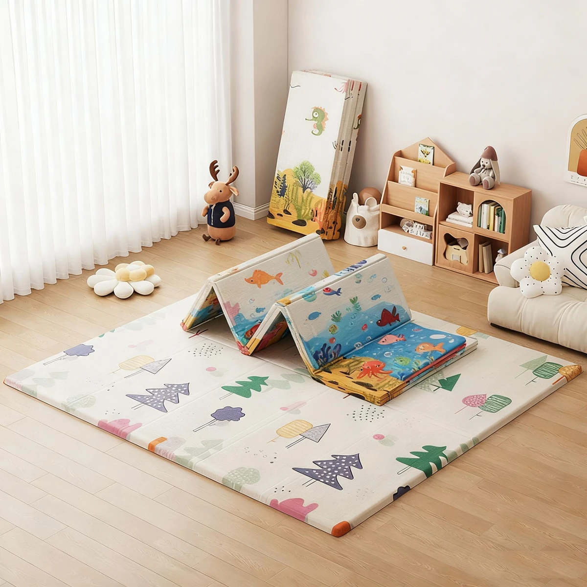 Foldable Non-Toxic Baby Play Mat Educational Children's Carpet in The Nursery Climbing Pad Kids Rug Activitys Games Toys 180*100