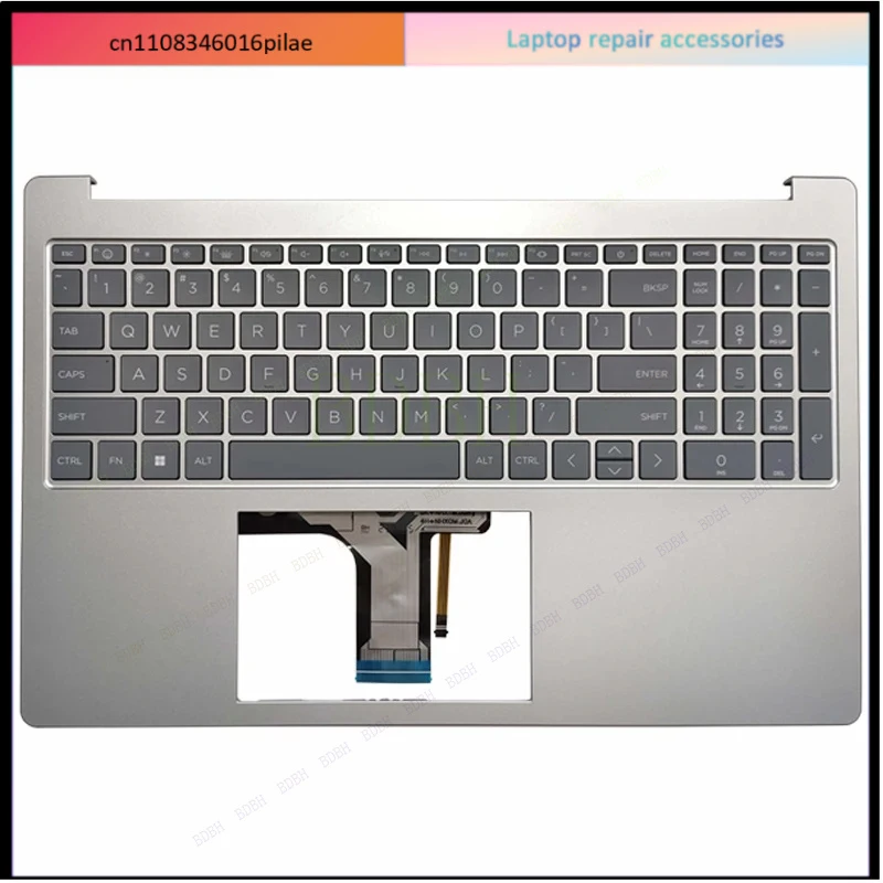NEW For HP 15-FD 15T-FD 15-FC 15Z-FC US/Latin Keyboard Laptop Palmrest Upper Cover Case Backlit N36753-001