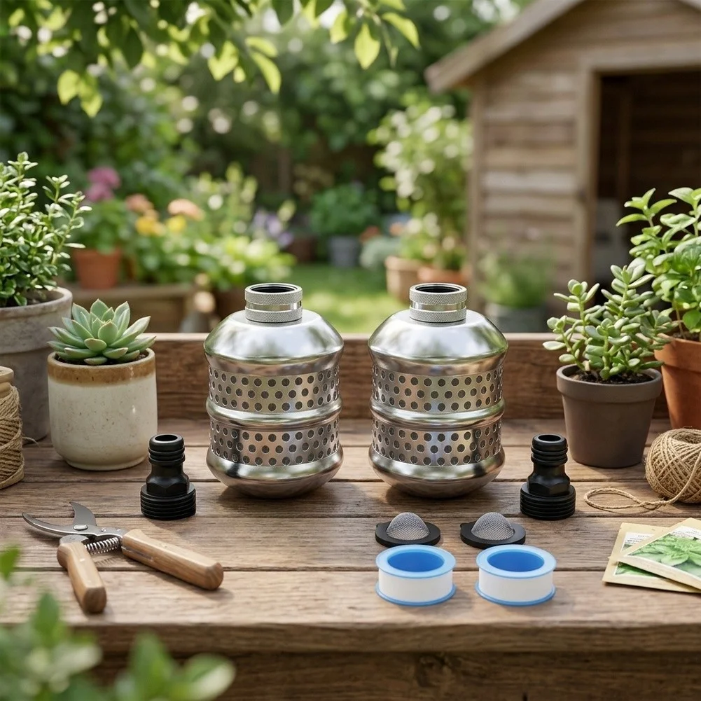 2Pack Bubbler Sprinkler Heads Aluminum Diffuser Nozzle For Soaker Garden Water Connectors Garden Tools