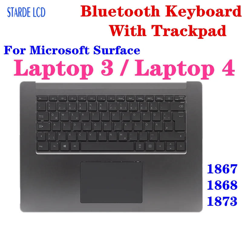 Original Topcase Assembly For Microsoft Surface Laptop 3 4 1867 1868 1873 13.5 inch 15 inch Keyboard with Trackpad Gray