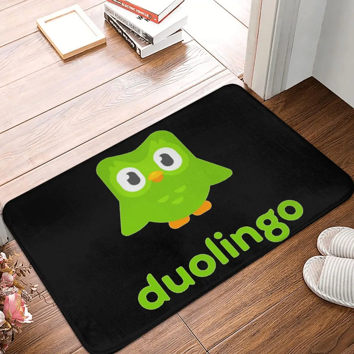 Duolingo Owl Duo Non-slip Doormat Floor Mat Sand Scraping Carpet Rug for Kitchen Entrance Home Bedroom Footpad Mats