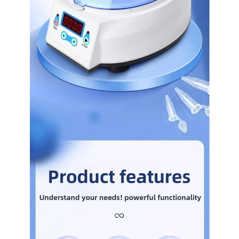 Mini Palm Centrifuge 6000RPM Portable Laboratory Micro Centrifuge for PCR Tube & Serum Separation