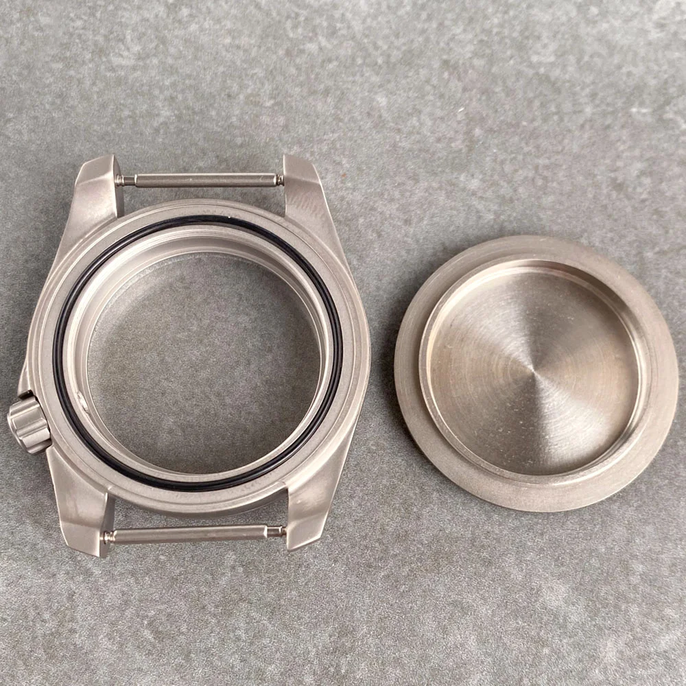 علبة ساعة تيتانيوم للغوص ، صقل الرمل ، أجزاء التاج ، تناسب NH34 ، NH35 ، NH36 ، ETA ، PT5000 ، SKX ، 40 ، 20ATM ، جديدة #6