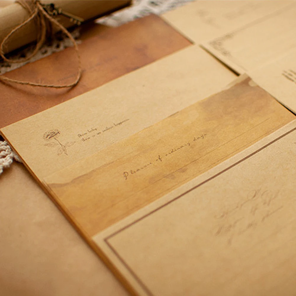 

Набор почтовых отправлений, винтажные принадлежности для писем, конверт для приглашений, блокнот для писем, конверты для писем, писчая бумага, конверт из крафт-бумаги