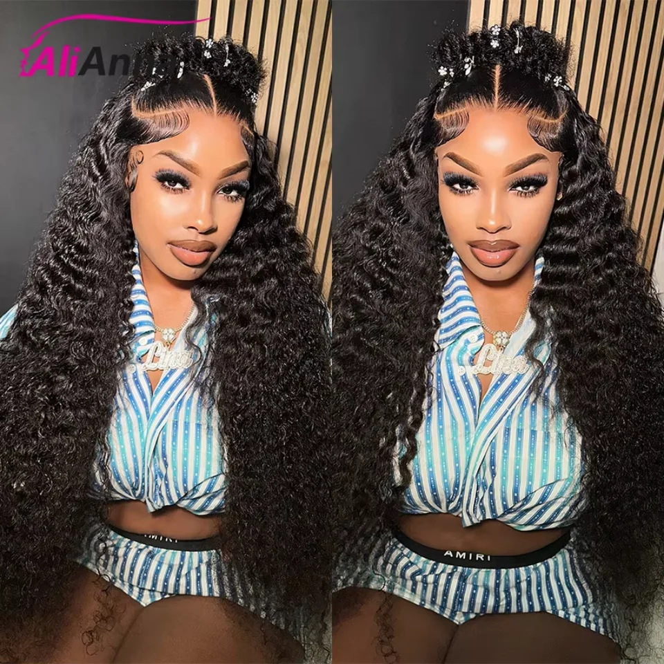 Trenzas de cabello rizado de 20 a 22 pulgadas, cabello humano 100% real, extensiones para mujer, rizos brasileños, ofertas de 1/3/4 paquetes, envío rápido, largo 12-32 pulgadas, cabello a granel, corrección de alisado, marca ALIANNA 7