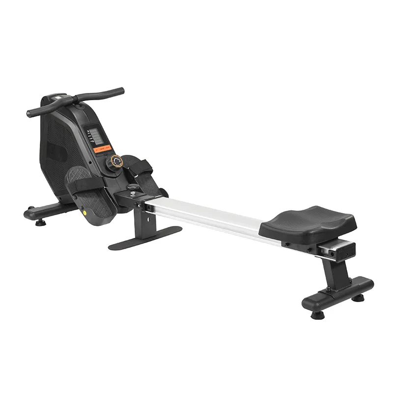 

Rowing Machine Magnetic Control Multi-Gear Foldable Aluminum Rail Arm Strength Exercise Fitness Equipment Rowing Machine