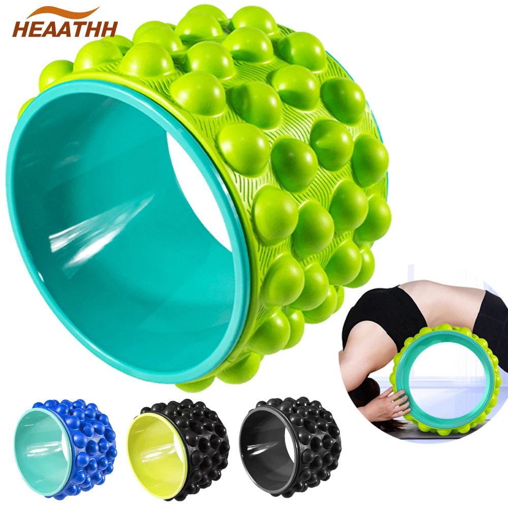 Back Roller Massager Myofascial Release Trigger Point Yoga Wheel Foam Roller for Treat Back Pain Deep Tissue Massage Exercise