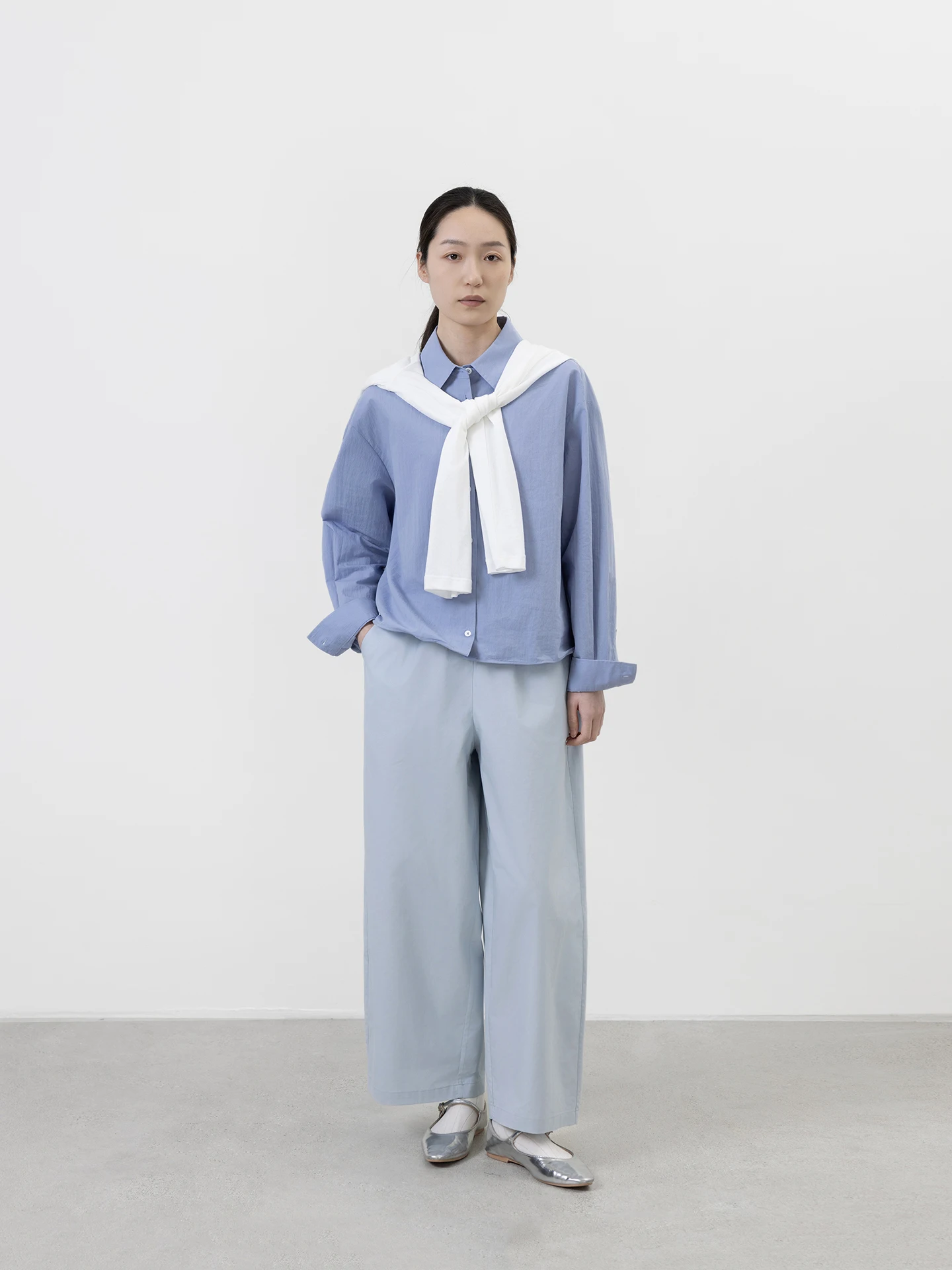 

Женская повседневная рубашка SEEI свободного кроя с длинным рукавом из смесового хлопка, дышащая, комфортная, с завязками по низу