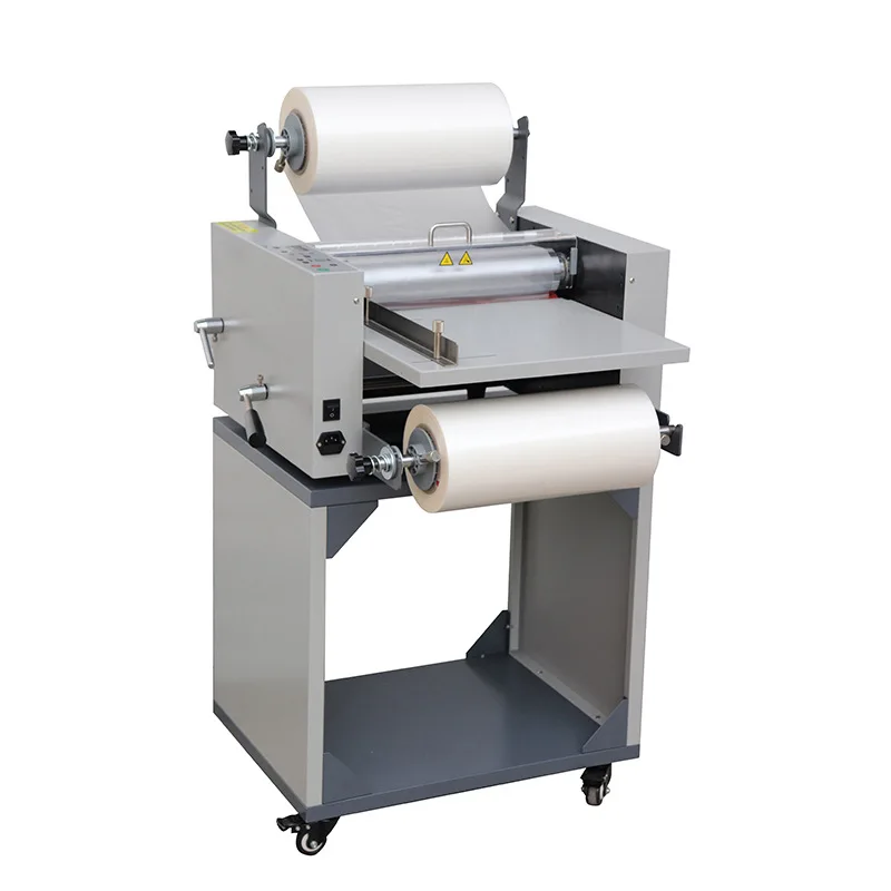 

A3 automatic steel roller laminating machine, adjustable speed intelligent temperature control