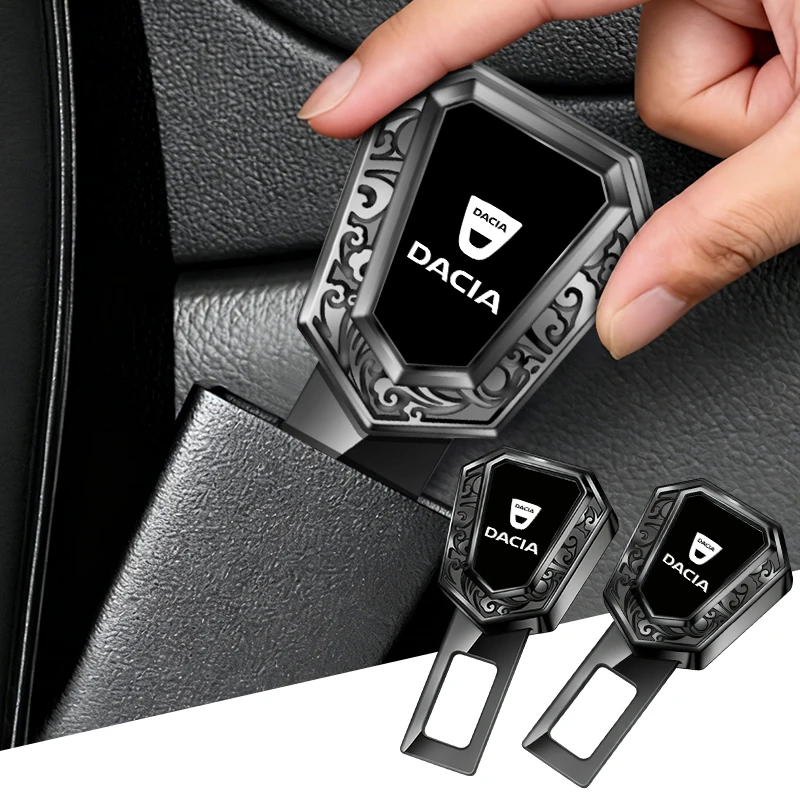 

Car Seat Belt Extender Safety Belt Lock Buckle Plug Stickers For Dacia Duster Logan Sandero Lodgy Dokker Sandero Stepway