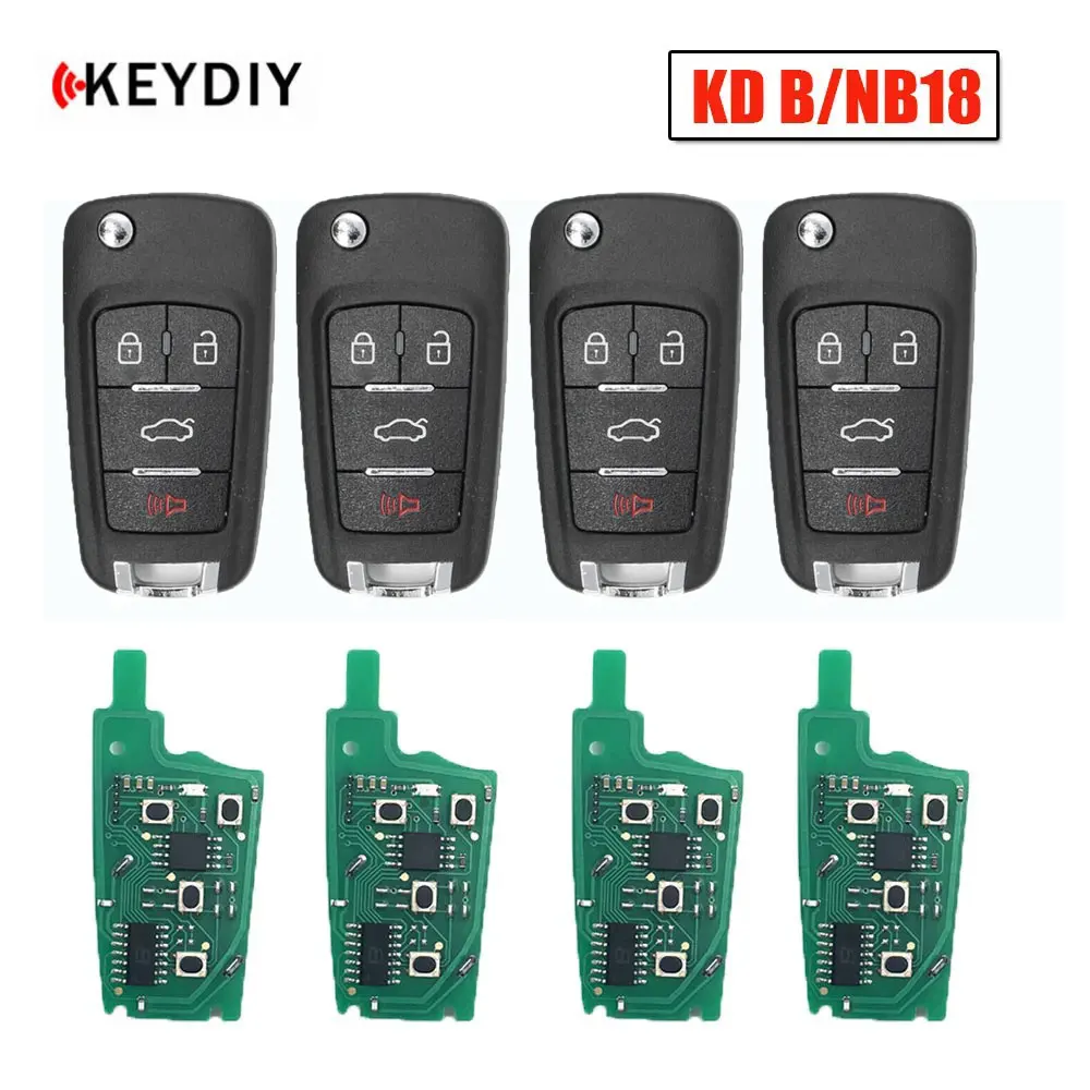 

5/10/30pcs KEYDIY B18 NB18 Remote Car Key 4 Buttons for Buick KD900/KD-MAX/KD-X2 Key Programmer KD MINI B Series Remote Control