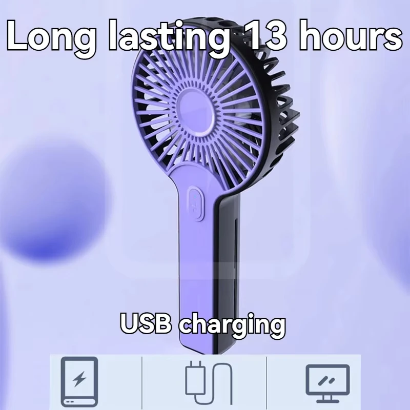 Мини-вентилятор с зарядкой через USB, портативный, бесшумный, подходит для студенческого общежития, охлаждающий офис, уличный небольшой портативный охлаждающий вентилятор