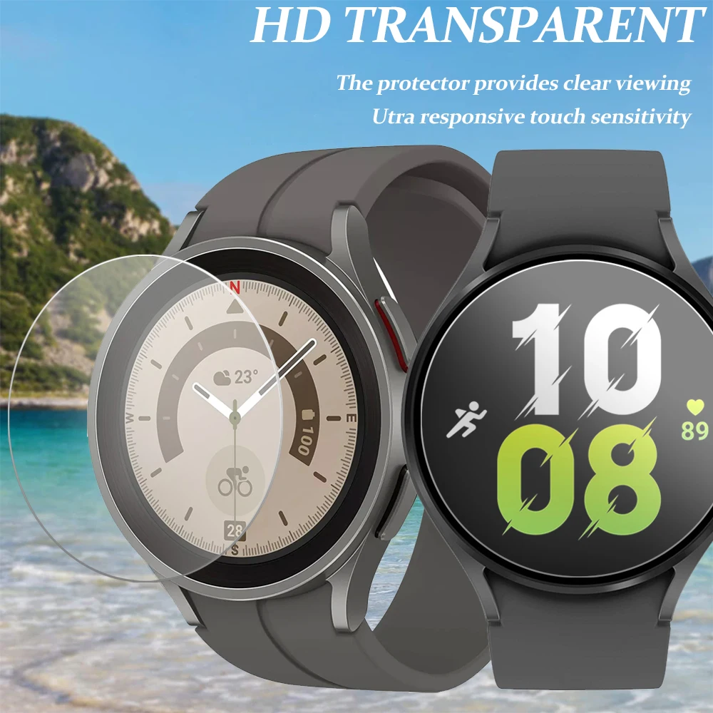 

9HD Screen Steel Film for Samsung Galaxy Watch4/5/6 40mm 44mm Tempered Glass Anti-Scratch for Galaxy Watch6 Classic 43mm 47mm