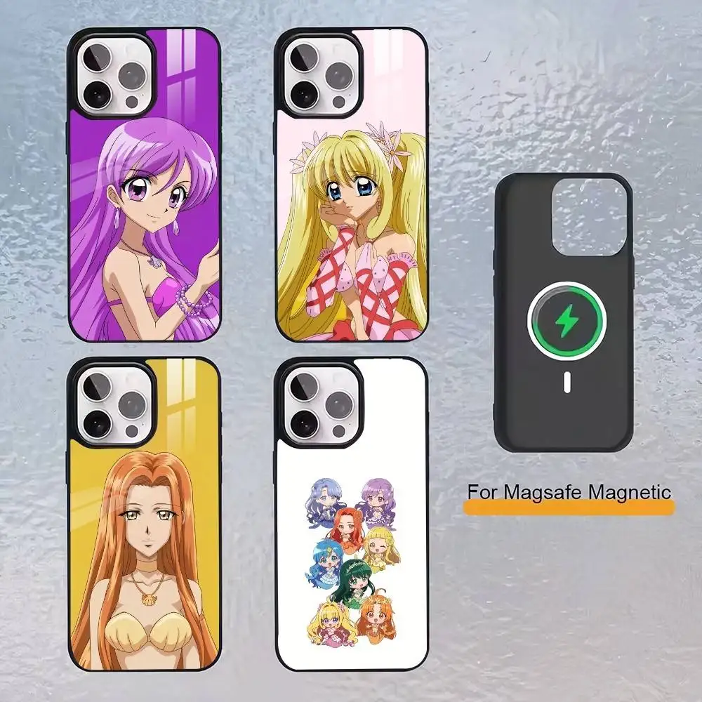 

M-Mermaid M-Melody P-Pichi Phone Case For iPhone17,16,15,14,13 Plus,Pro Max Magnetic For Magsafe Wireless Charging