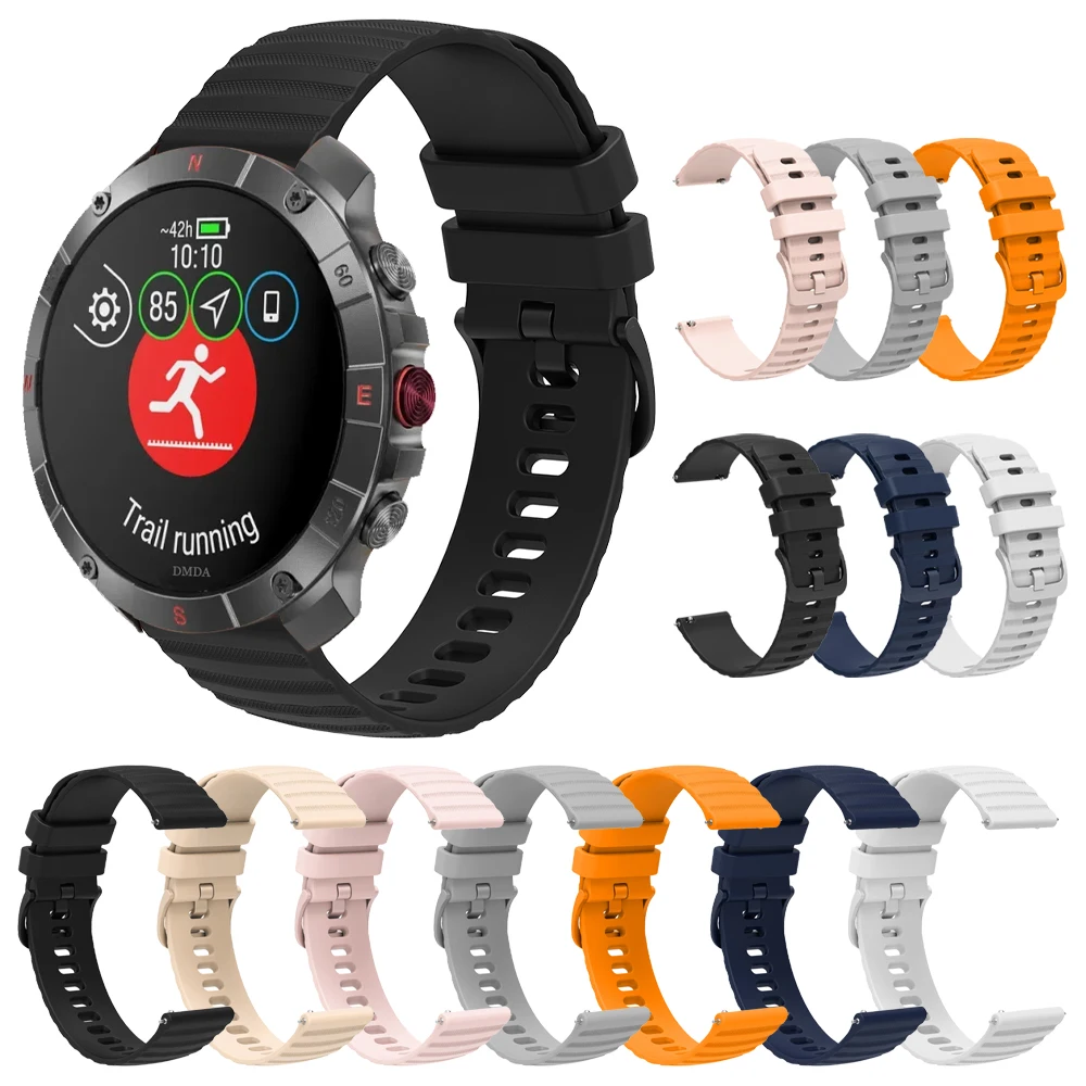 Wave Watch Strap For POLAR Vantage M3 M2 M V3 band Polar Grit X X2 Pro Titan/Ignite 3 2/Pacer/Unite 20mm 22mm Silicone Bracelets