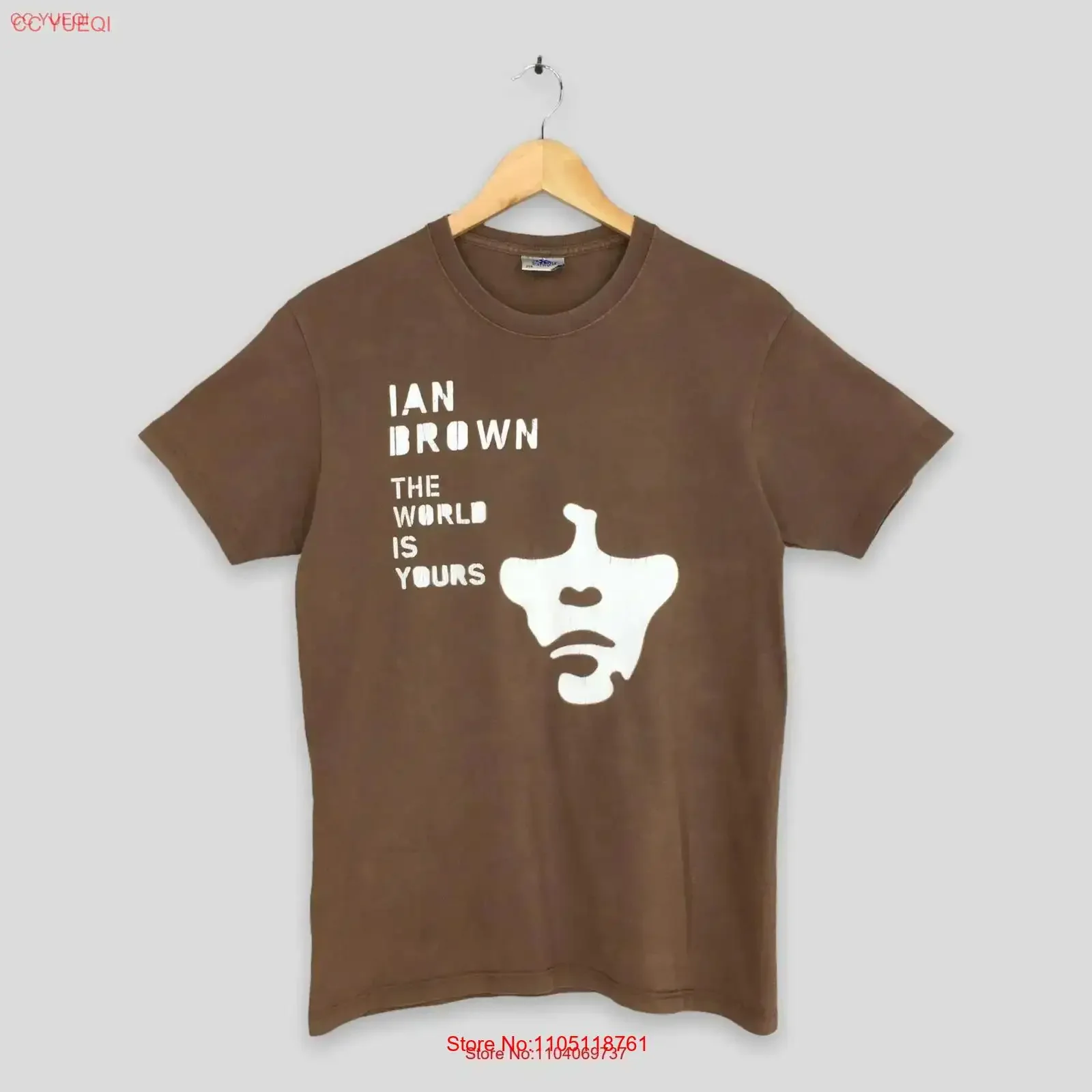 

Vintage Y2K Ian Brown The World Is Yours T shirt Small Stone Roses Shoegaze Indie Rock Concert Tour Size S vintage Washed