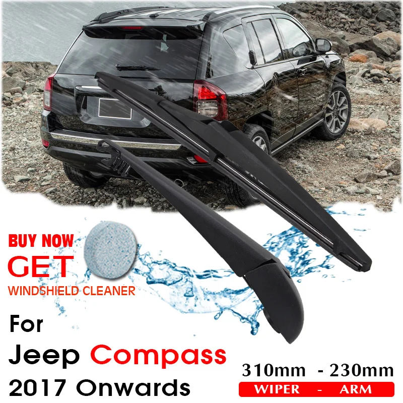 

Car Wiper Blade Rear Back Window Windscreen Windshield Wipers For Jeep Compass Hatchback 310 mm 2017 Onwards Auto Accessories