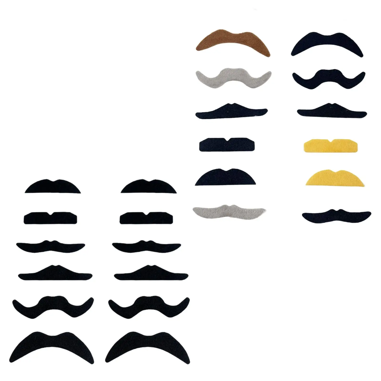 12Pcs Halloween Mustache DIY Makeup Men Women Decor Costume Accessories for