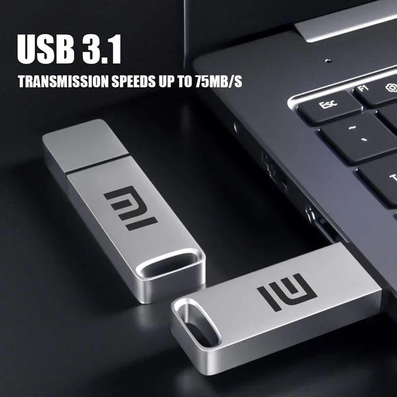 XIAOMI 2TB Mini Metal USB Flash Drive USB 3.1 Mutual Transmission Super Portable Waterproof High Speed 512GB 1TB USB Memory