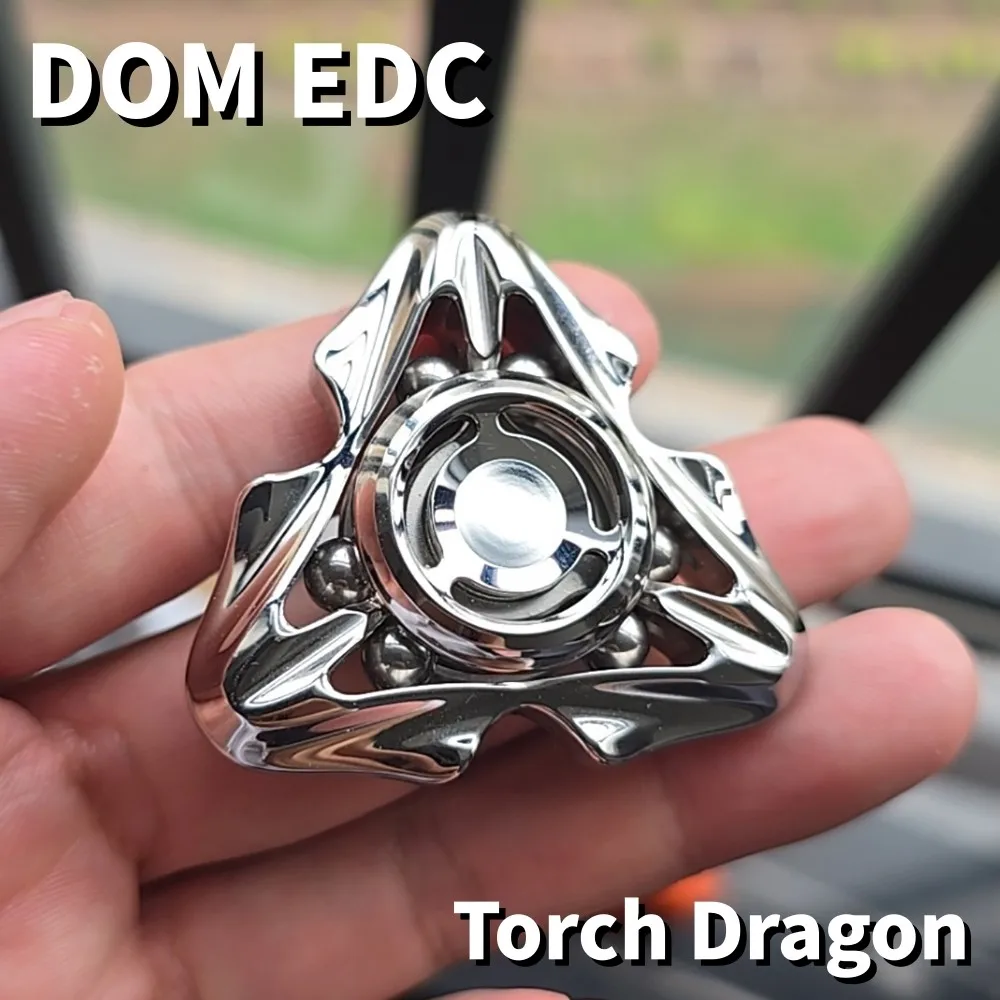 

DOM EDC Torch Dragon Трехлезвийный Спиннер для снятия стресса Игрушка для офисного стола Аксессуары Gyro Непоседающие Спиннеры