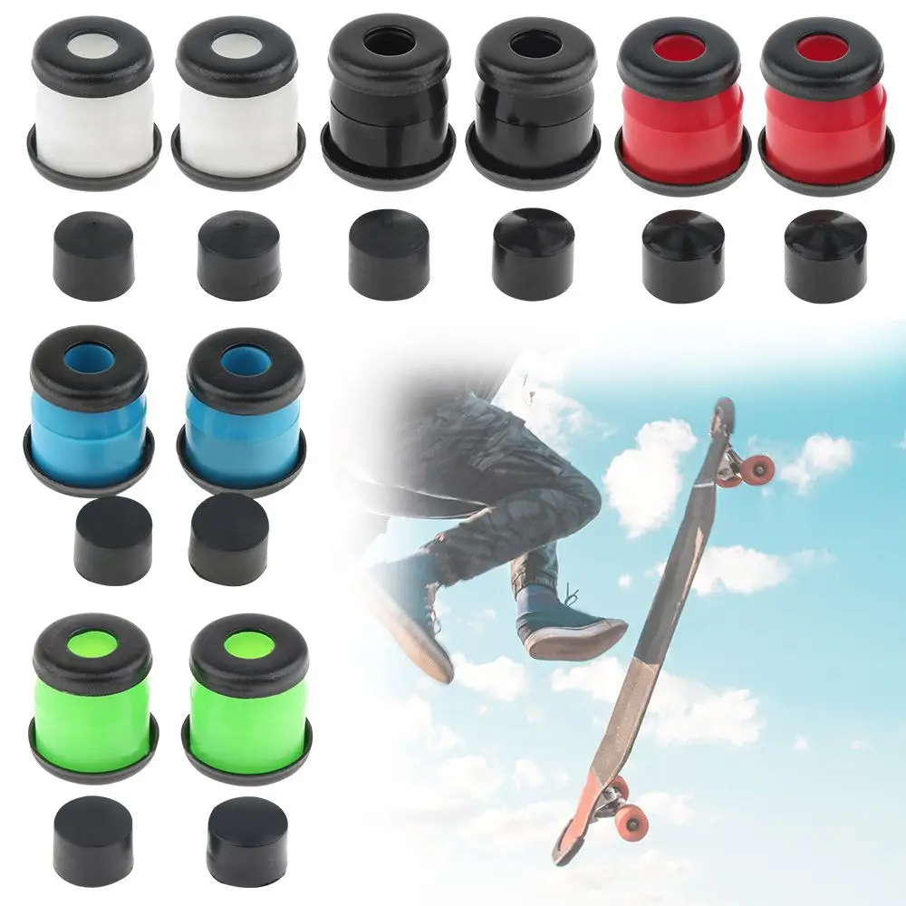 1 Set Accessoires Schokbestendig Kleurrijk Schokblok Set Top/Bodem Bush Washers Schokdemper Skateboard Onderdeel