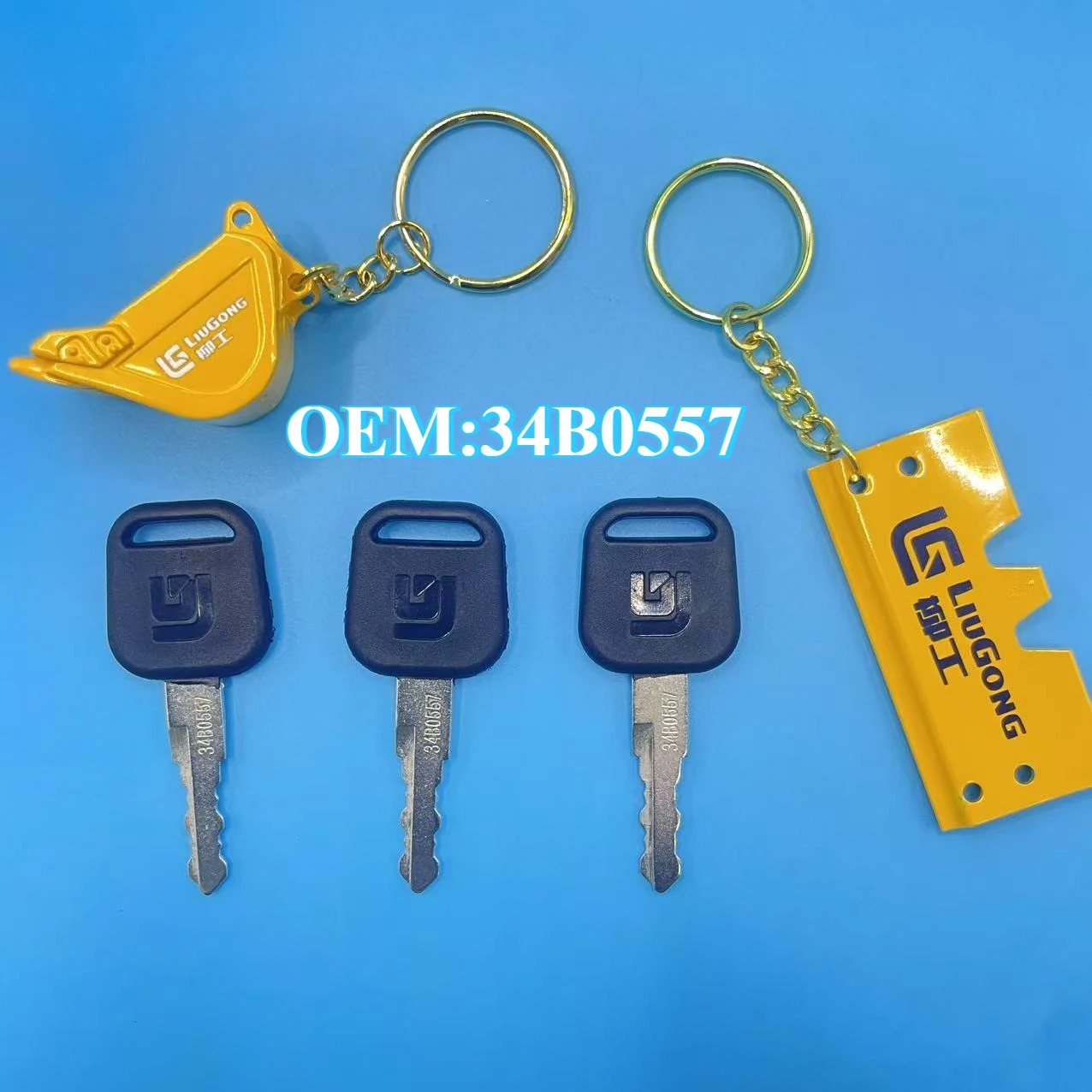 

3 шт. ключи зажигания для экскаватора LIUGONG 906D/907C/908/915/920/922/925/936E с ключом