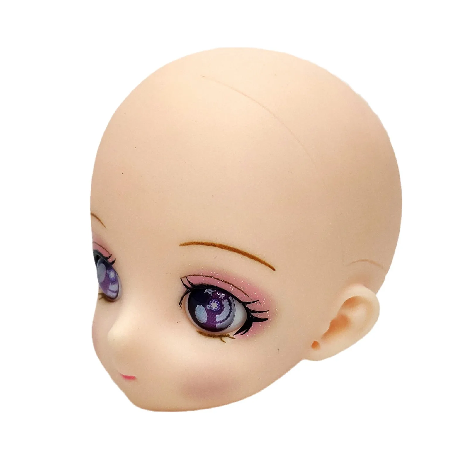 1/6 BJD Testa di bambola 30 centimetri Trucco Testa di bambola 3D Cielo stellato Occhio Anime Testa di bambola Accessori Ragazza Giocare a Casa Pratica Trucco Giocattolo Regalo