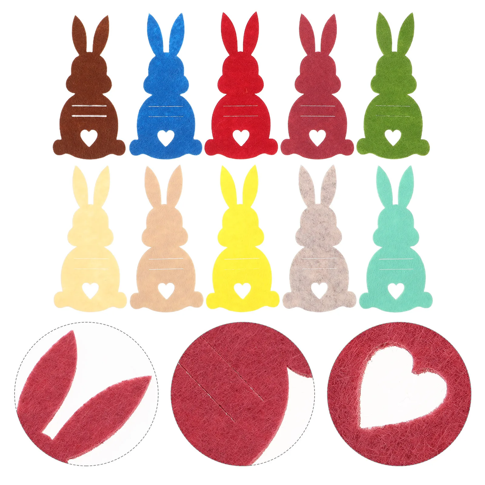 

20Pcs Bunny Change Holder Rabbit Money Holder Easter Party Basket Filler Children Surprise Present Table Decorations