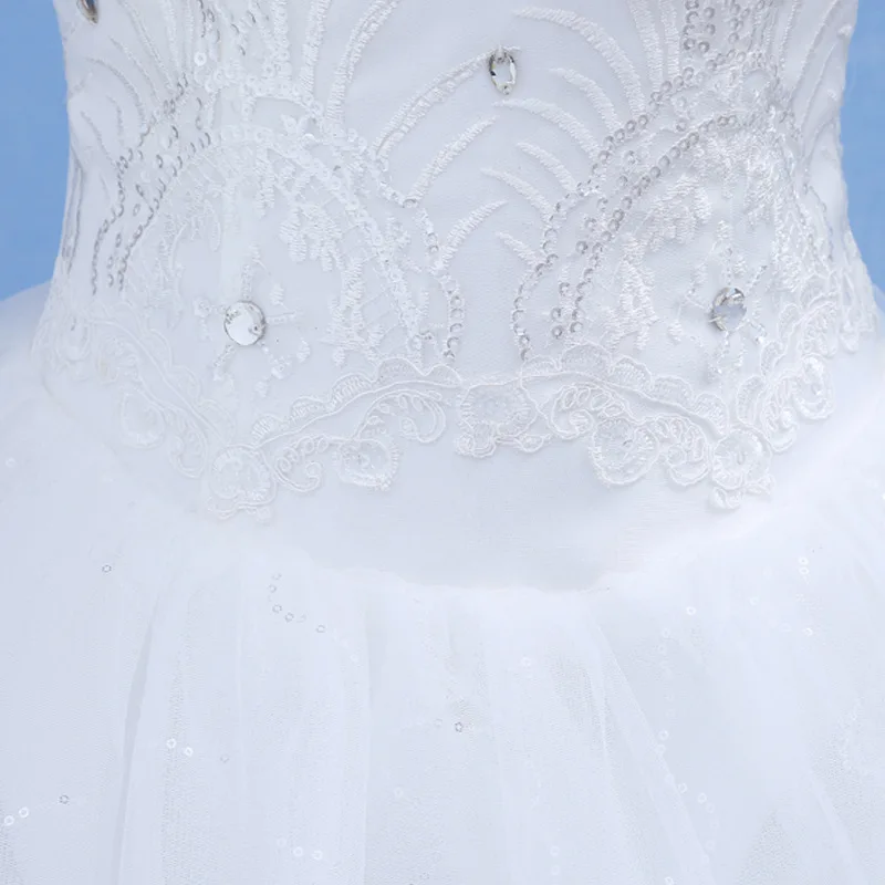 WMLS-T44 # robe de mariée robe de Rhsans bretelles grande taille à lacets Pary Rhlivraison gratuite incrusté diamant paillettes robes en gros se marier