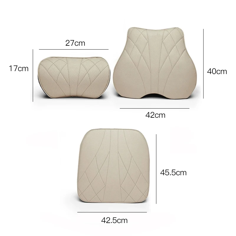 Universal Car Headrest Neck Pillow Lumbar Memory Foam Cervical Lumbar Support For Hyundai IX30 Accent Tucson Elantra 2024 Sonata