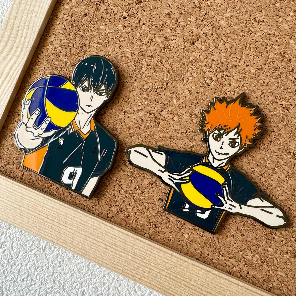 Japanese Volleyball Anime Kageyama Tobio Lapel Pins for Backpack Men Women\'s Brooches Metal Badges Hard Enamel Pin Accessories