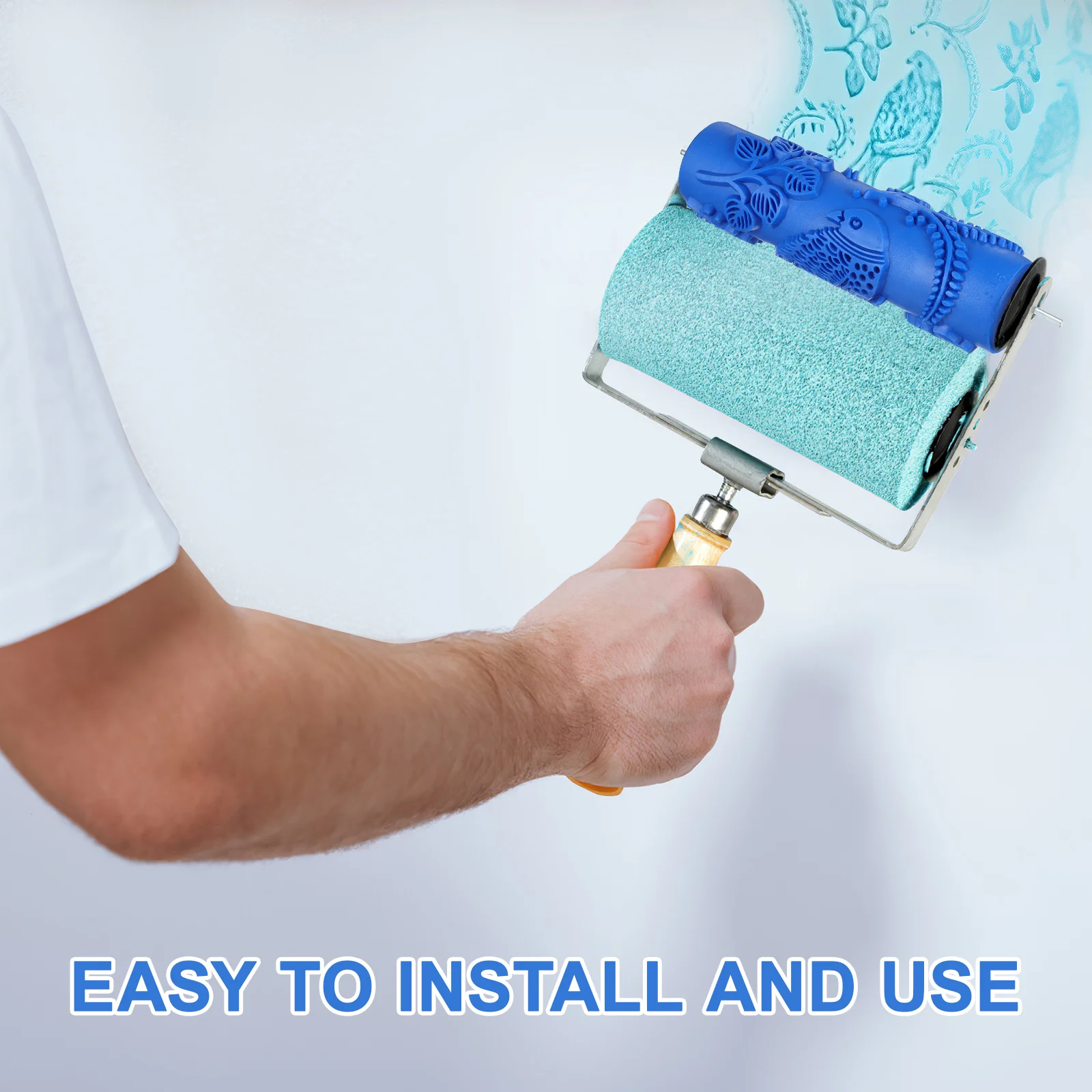 Embossing Texture Paint Roller for Smooth Artistic Wall Designs Suitable for Different Wall Types Easy Maintenance High Quality