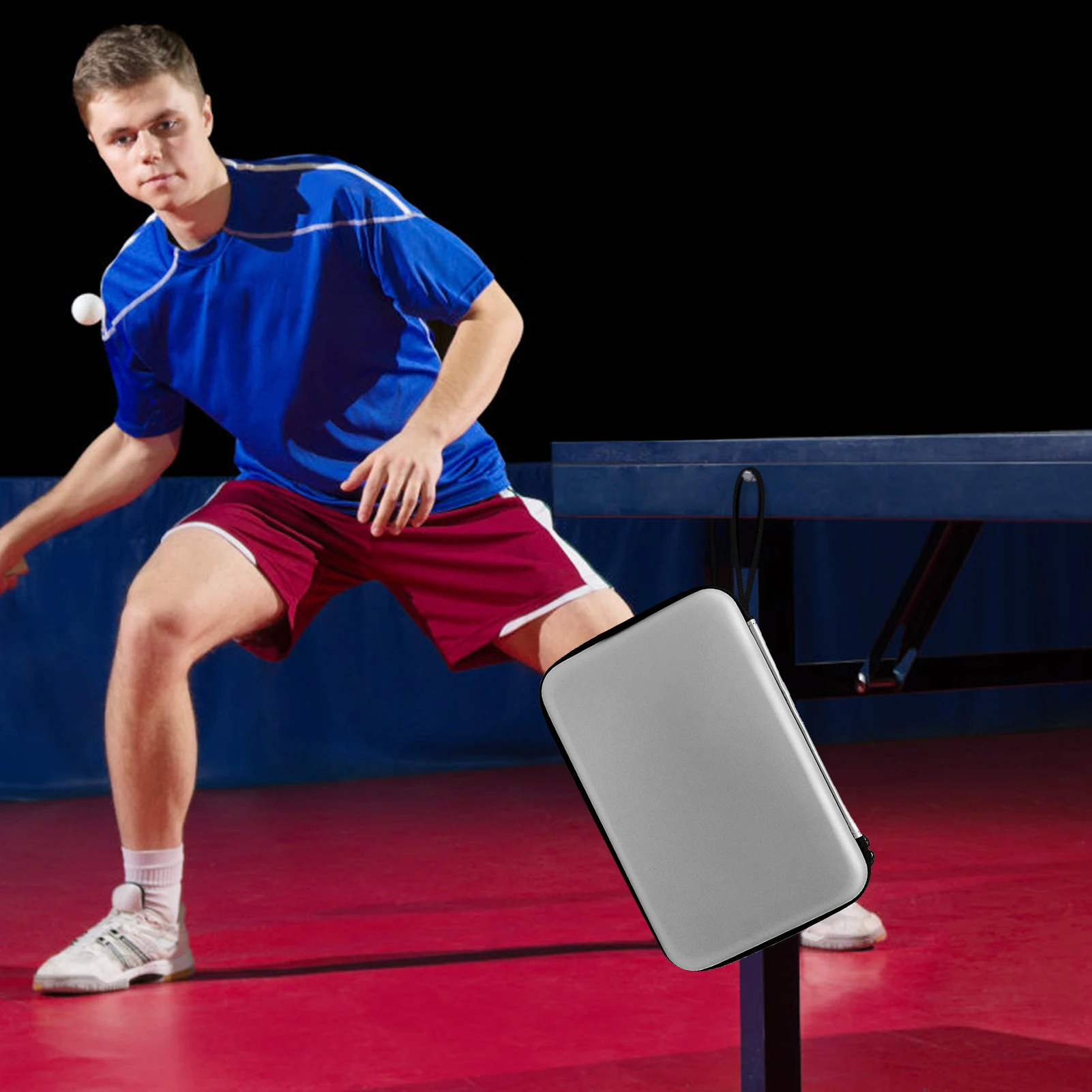 Portable Table Tennis Racket Cover Square Storage Bag For Table Tennis Racket Cover Table Tennis Bat Bag For 2 Rackets