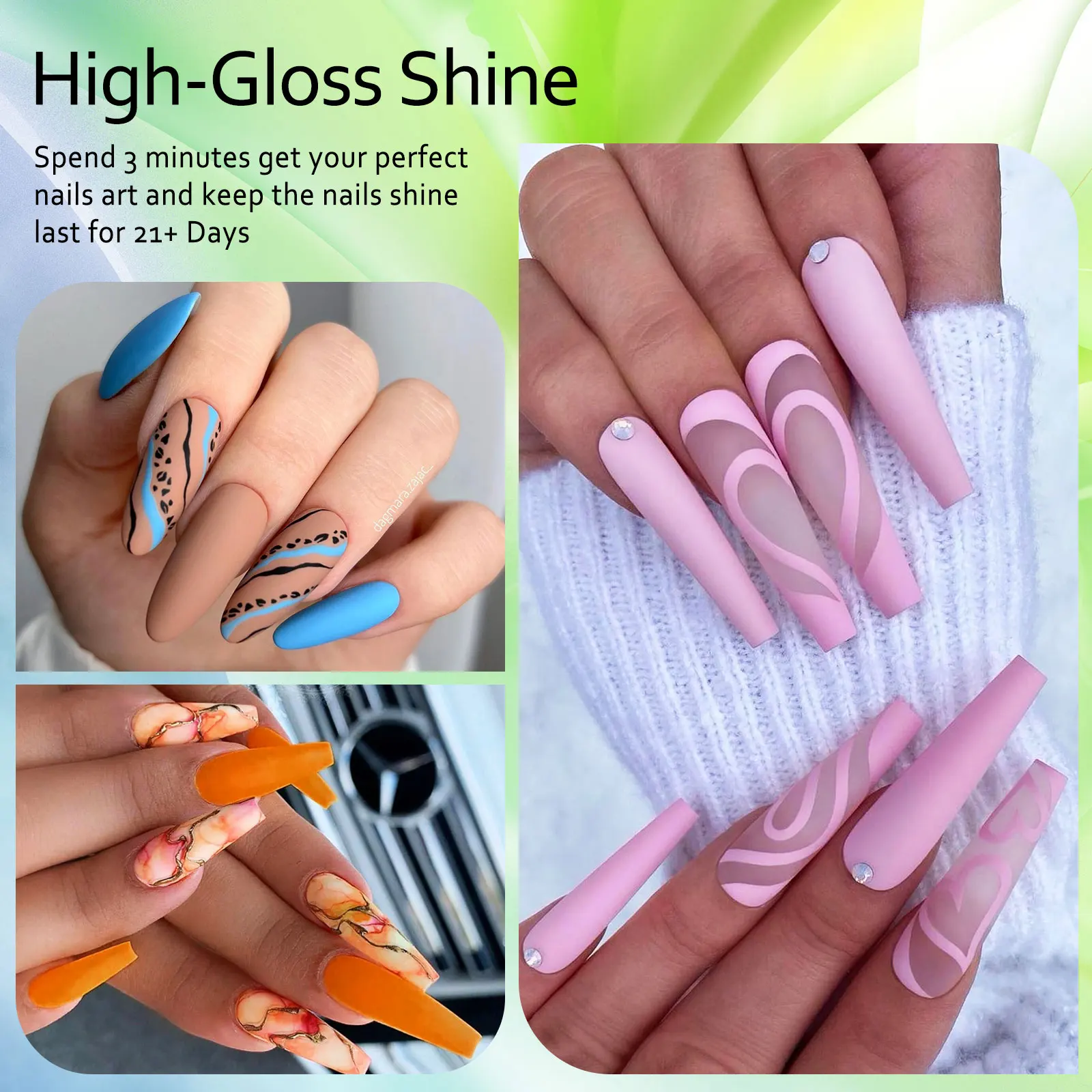 مجموعة جيل الأظافر الملون ، طبقة الأساس العلوية ، الورنيش ، نقع ، أشعة فوق البنفسجية ، LED ، شبه دائمة ، كل ذلك لتجميل الأظافر ، مجموعات ، 6 * ، 12 #6