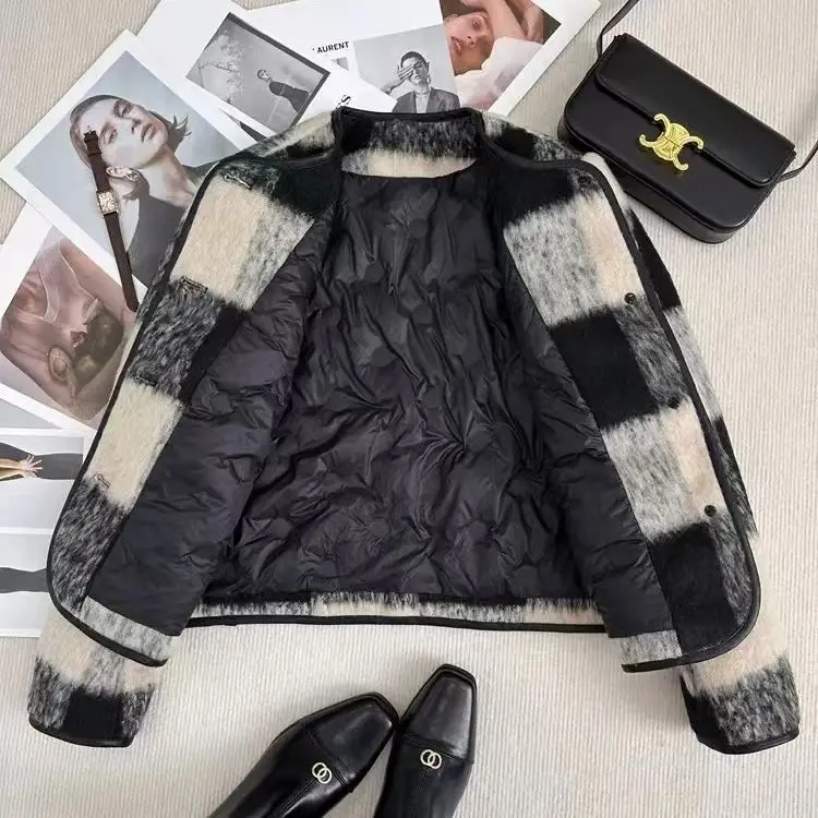 Chaqueta de Tweed Coreana para Mujer, Verano, Transpirable, Suave al Tacto, Estampados Tie-Dye Acanalados, con Capucha, a la Moda, Estilo Kpop, Ajustable, Mejorada