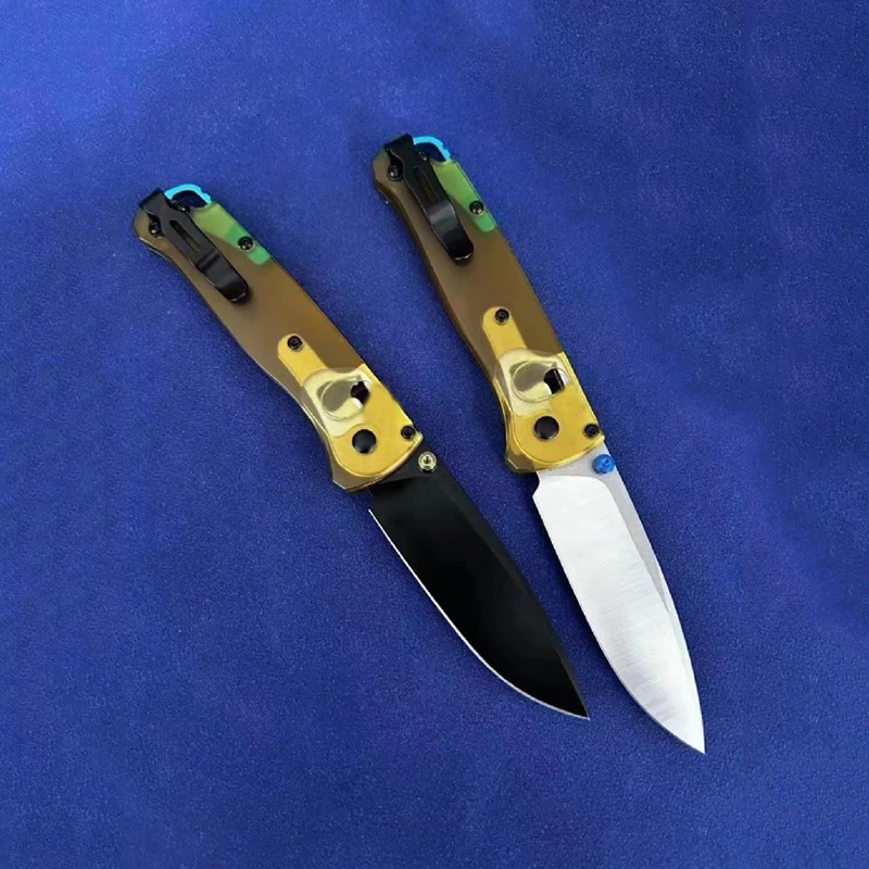 Butterfly BM535-3 Pocket Folding Knife 9cr18mov Blade Transparent PEI Handle Tactical Hunting Survival EDC Tool Knives Gift