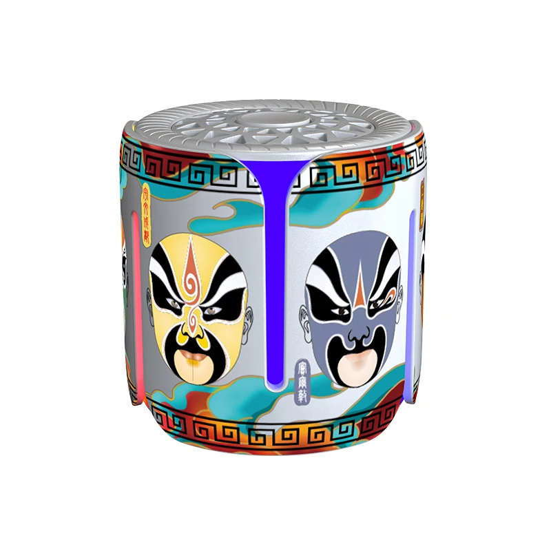 

Wireless Gift Mini Speaker, Peking Opera Mask Design, Metal - Made, Spinning Stress - Relieving Compact Portable Speaker