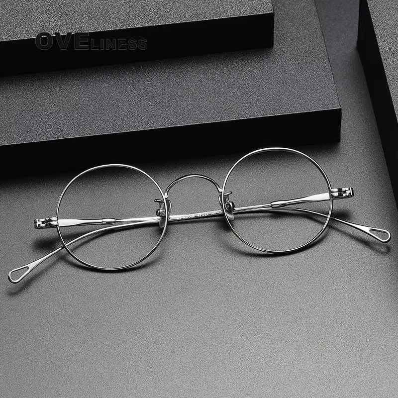 

Vintage Pure Titanium Eyeglasses Frame Men Women 2025 New Glasses Frame Retro Luxury Brand Designer Eyewear