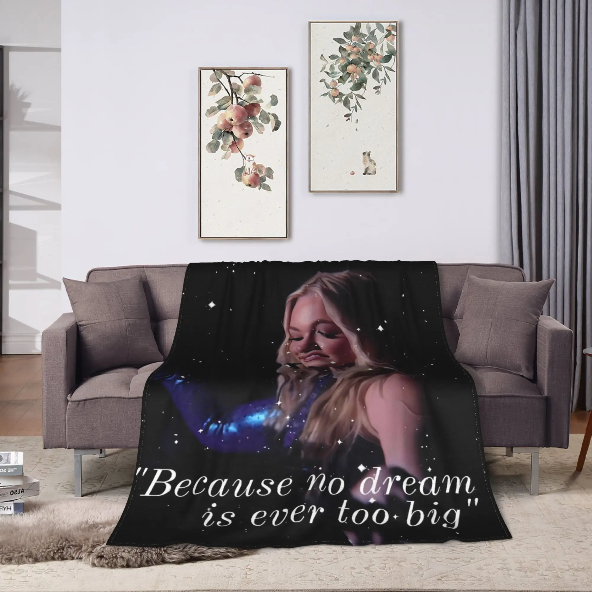 S-Freyas Skye British Singer Soft Blanket  Students Plush Bedding Throws Aesthetic Couch Bed Flannel Bedspread Sofa Bed Cover