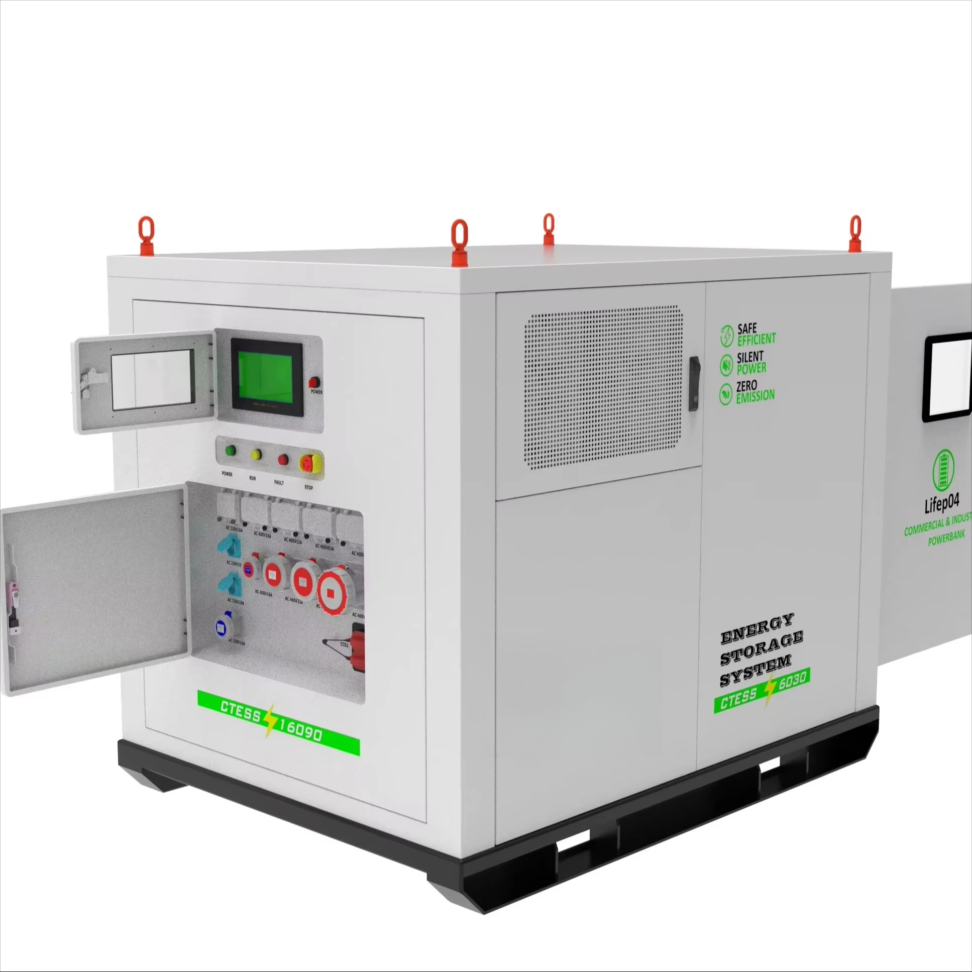 576V 160kWh Mobile EV Charge Station Construction Power Bank DC Fast Charger 6000 Cycle Battery Energy Storage System Customized